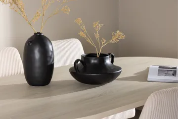 Andy Matgrupp 180 cm Oval med 4 Leone stolar - Whitewash/Beige - Möbler - Bord & matgrupp - Matgrupp