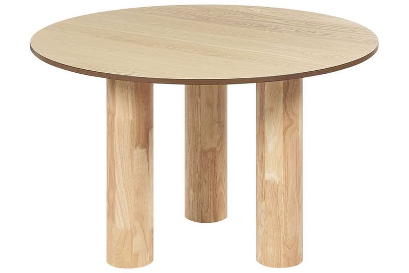 Appelle Matbord 120 cm Rund, Ljusbrun