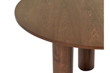 Appelle Runt Matbord 120 cm i Trä med Askutseende - Mörkbrun - Möbler - Bord & matgrupp - Matbord & köksbord