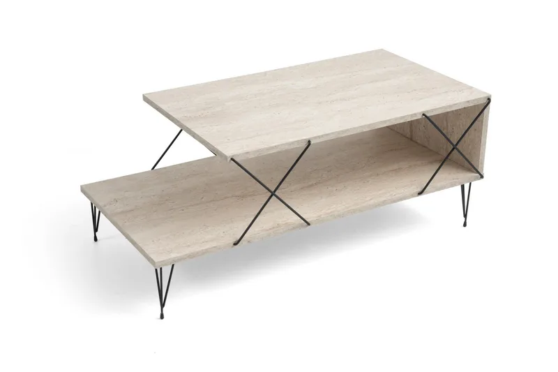 Artenay Soffbord 100 cm - Svart/Marmor - Möbler - Bord & matgrupp - Soffbord