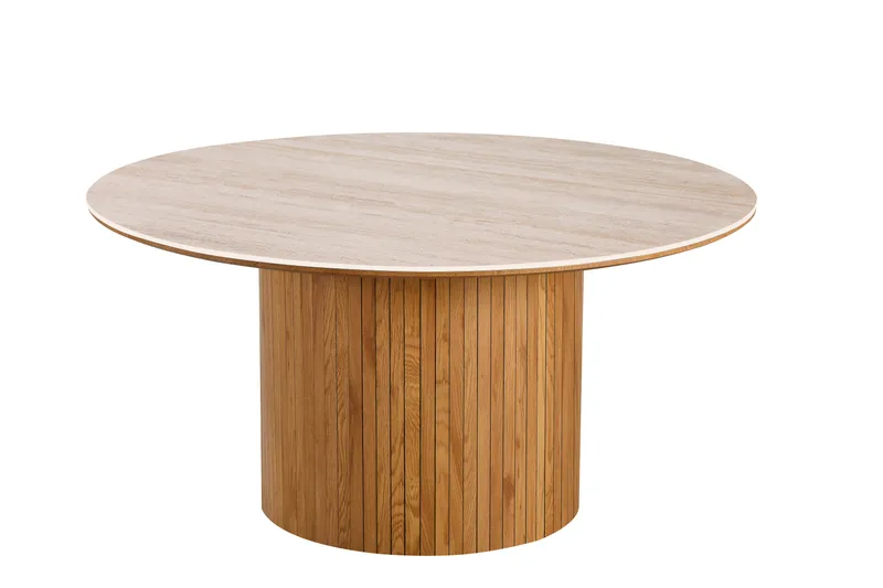 Arvo Matbord Rund 150 cm, Ek