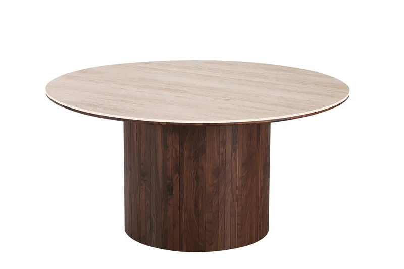 Arvo Matbord Rund 150 cm, Valnöt
