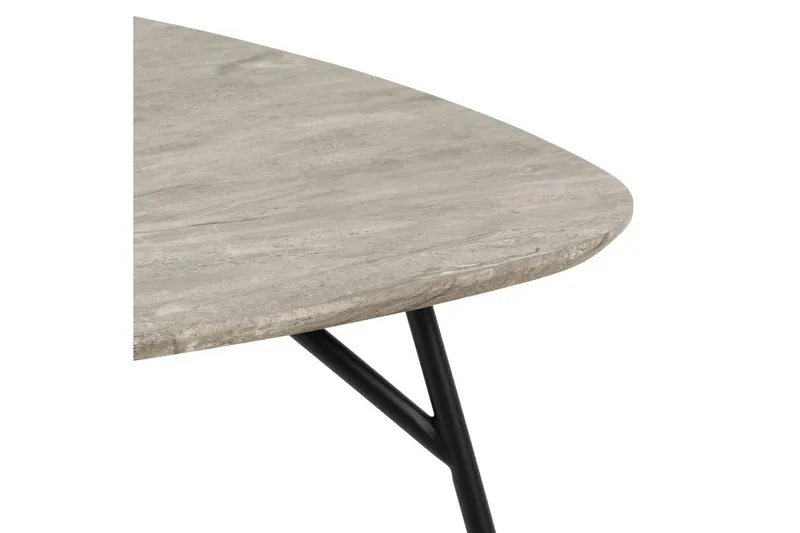 Arwina Kvadratiskt Soffbord 90 cm i Marmor med Metallben - Grå - Möbler - Bord & matgrupp - Soffbord