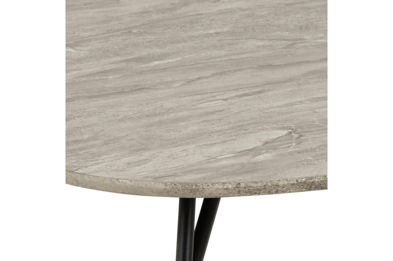 Arwina Kvadratiskt Soffbord 90 cm i Marmor med Metallben - Grå - Möbler - Bord & matgrupp - Soffbord