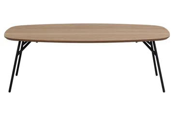 Arwina Ovalt Soffbord 120 cm med Organisk Bordsskiva i Ek - Brun - Möbler - Bord & matgrupp - Soffbord