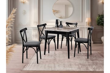 Asillo Matbord 80 cm Kvadratisk - Vit marmor - Möbler - Bord & matgrupp - Matbord & köksbord