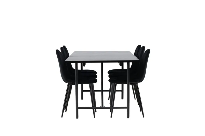 Astrid Matbord 90 cm med 6 Polar Köksstol - Möbler - Bord & matgrupp - Matgrupp