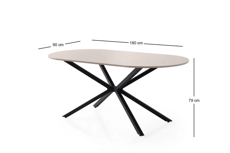 Aura Matbord 180 cm Rektangulär - Brun - Möbler - Bord & matgrupp - Matbord & köksbord