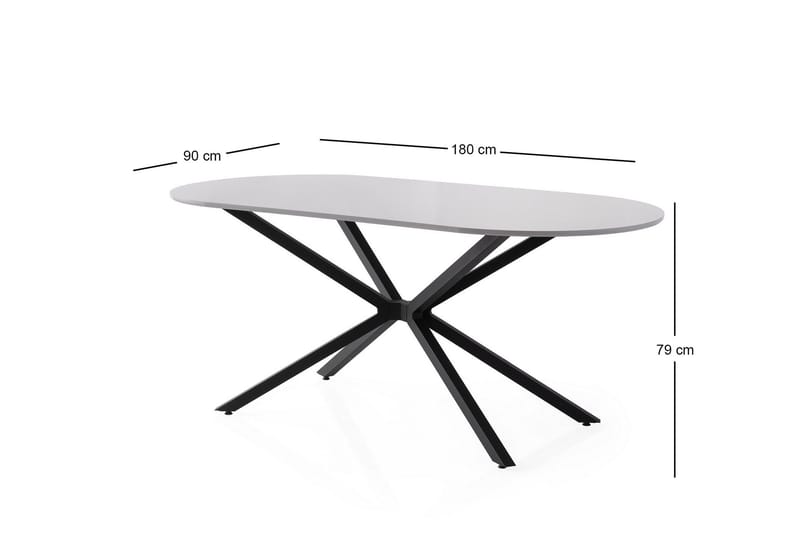 Aura Matbord 180 cm Rektangulär - Ljusgrå - Möbler - Bord & matgrupp - Matbord & köksbord