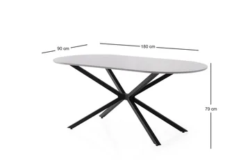 Aura Matbord 180 cm Rektangulär - Ljusgrå - Möbler - Bord & matgrupp - Matbord & köksbord