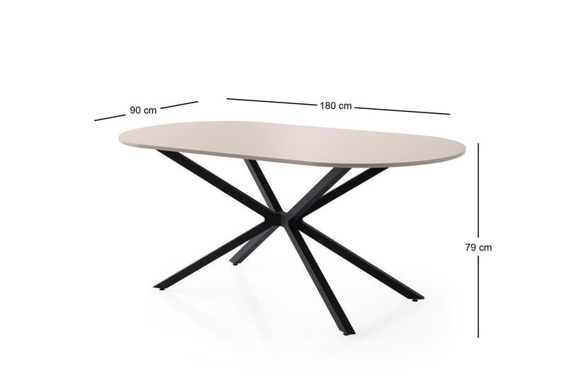 Aura Matbord 180 cm Rektangulär - Vit - Möbler - Bord & matgrupp - Matbord & köksbord