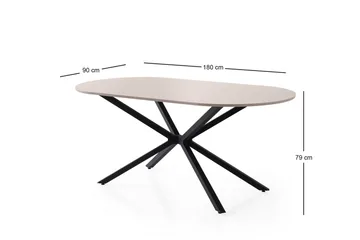 Aura Matbord 180 cm Rektangulär - Vit - Möbler - Bord & matgrupp - Matbord & köksbord