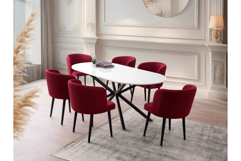 Aura Matbord 180 cm Rektangulär - Vit - Möbler - Bord & matgrupp - Matbord & köksbord