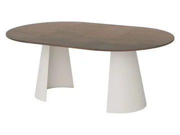 Aurion Matbord rund förlängningsbart 100-174 cm - Svart, grå - Möbler - Bord & matgrupp - Matbord & köksbord