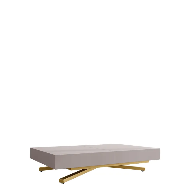 Avendi Soffbord 120 cm, Guld, beige