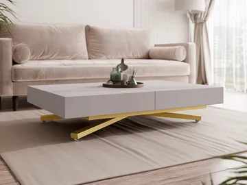 Avendi Soffbord 120 cm - Guld/beige - Möbler - Bord & matgrupp - Soffbord