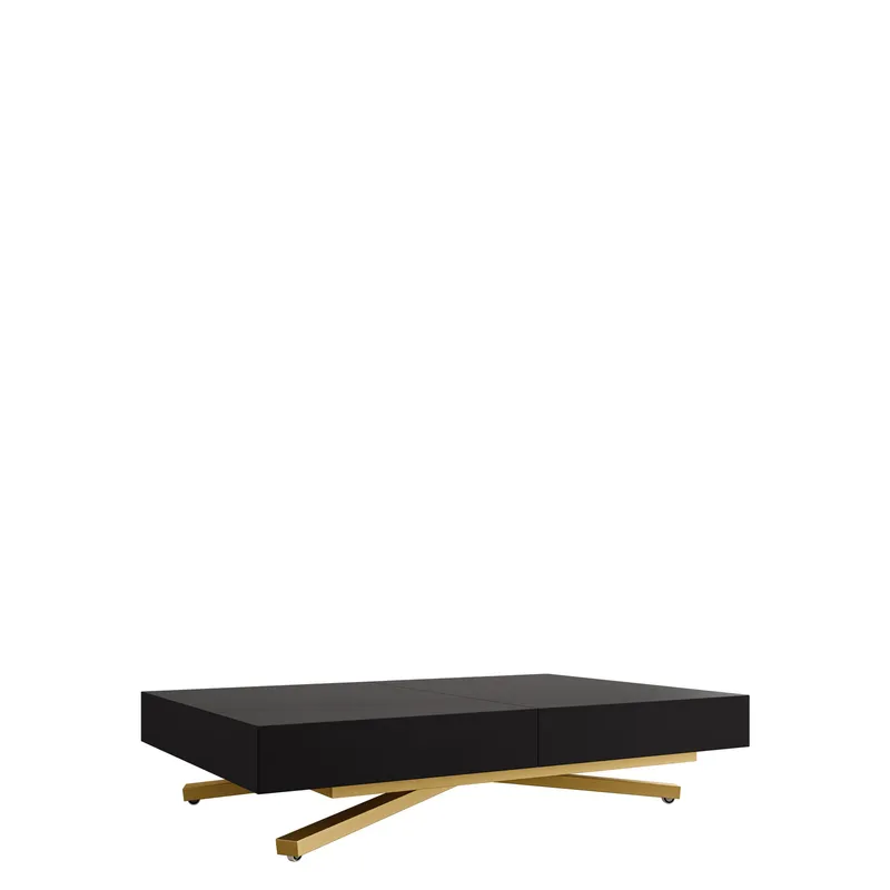 Avendi Soffbord 120 cm, Guld/svart