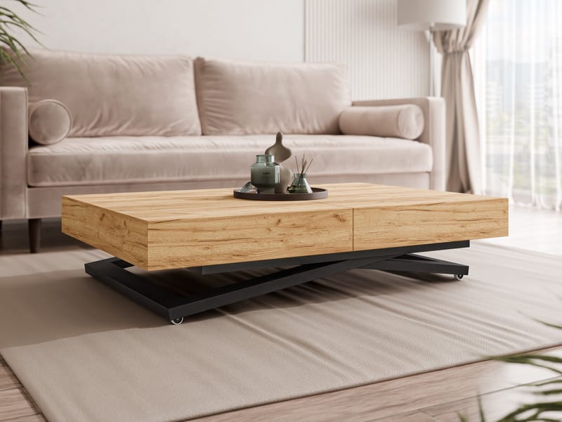 Avendi Soffbord 120 cm - Svart, natur - Möbler - Bord & matgrupp - Soffbord