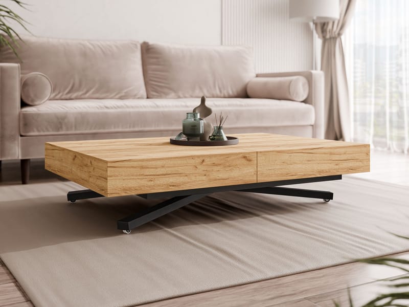 Avendi Soffbord förlängningsbart 200 cm - svart, natur - Möbler - Bord & matgrupp - Soffbord