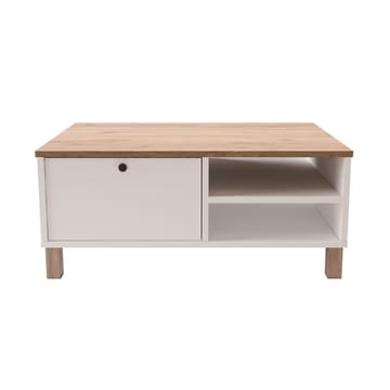 Avero Soffbord 90x38,6x60 cm - Vit och ek - Möbler - Bord & matgrupp - Soffbord