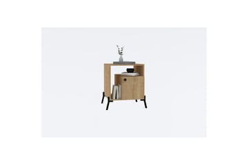 Abadan Sängbord 50 cm - Ek/Svart - Möbler - Bord & matgrupp - Avlastningsbord & sidobord - Sängbord & nattduksbord