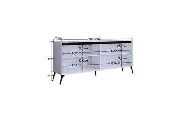 Adilen Konsollbord 180 cm - Vit - Möbler - Bord & matgrupp - Avlastningsbord & sidobord - Konsolbord & hallbord