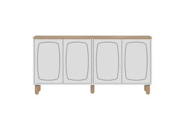 Adrin Konsollbord 150 cm - Ek/Vit - Möbler - Bord & matgrupp - Avlastningsbord & sidobord - Konsolbord & hallbord