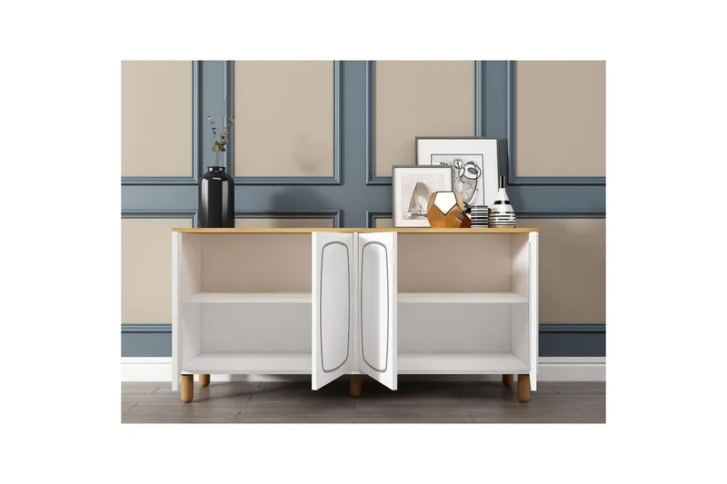 Adrin Konsollbord 150 cm - Ek/Vit - Möbler - Bord & matgrupp - Avlastningsbord & sidobord - Konsolbord & hallbord