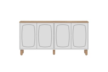 Adrin Konsollbord 150 cm - Ek/Vit - Möbler - Bord & matgrupp - Avlastningsbord & sidobord - Konsolbord & hallbord