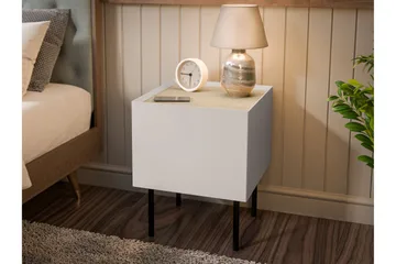 Akie Sängbord 40 cm - Beige - Möbler - Bord & matgrupp - Avlastningsbord & sidobord - Sängbord & nattduksbord