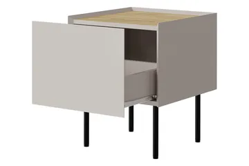 Akie Sängbord 40 cm - Beige - Möbler - Bord & matgrupp - Avlastningsbord & sidobord - Sängbord & nattduksbord