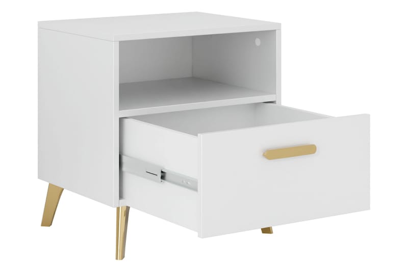Akihiko Sängbord 40 cm - Cashmere - Möbler - Bord & matgrupp - Avlastningsbord & sidobord - Sängbord & nattduksbord
