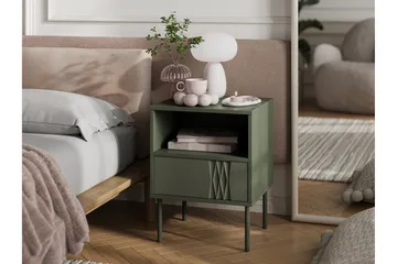 Akiko Sängbord 44 cm - Grön - Möbler - Bord & matgrupp - Avlastningsbord & sidobord - Sängbord & nattduksbord