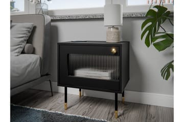 Akilesh Sängbord 52 cm - Svart - Möbler - Bord & matgrupp - Avlastningsbord & sidobord - Sängbord & nattduksbord