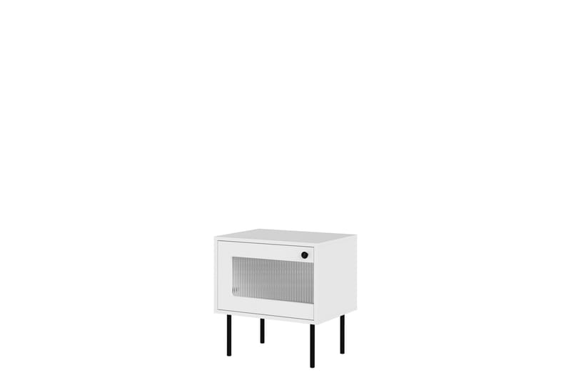 Akilesh Sängbord 52 cm - Vit - Möbler - Bord & matgrupp - Avlastningsbord & sidobord - Sängbord & nattduksbord