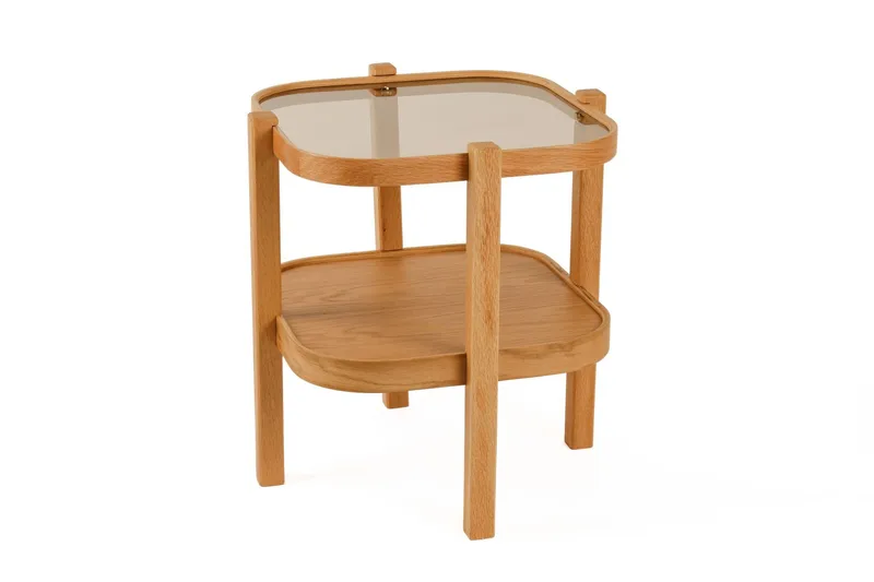 Alaswa Satsbord (2 delar) 50x60x50 cm - Ek - Möbler - Bord & matgrupp - Avlastningsbord & sidobord - Satsbord