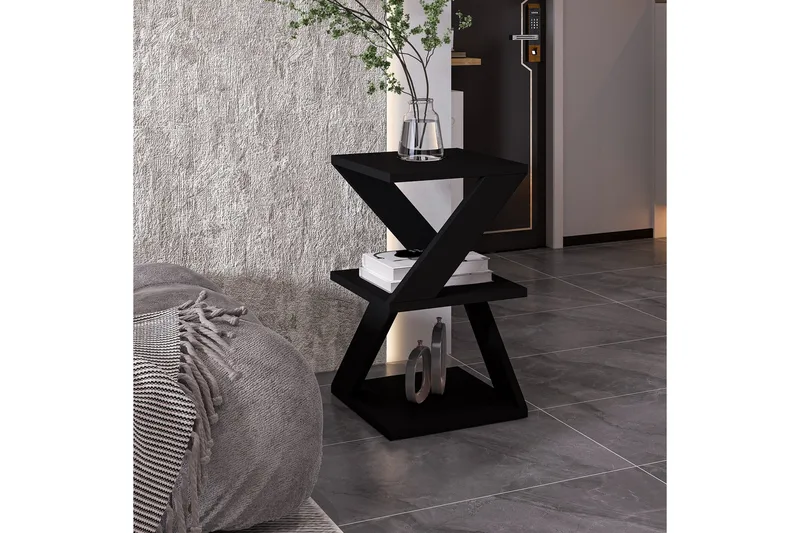 Albeni Sidobord 29,6 cm - Svart/Ek - Möbler - Bord & matgrupp - Avlastningsbord & sidobord - Lampbord & sidobord