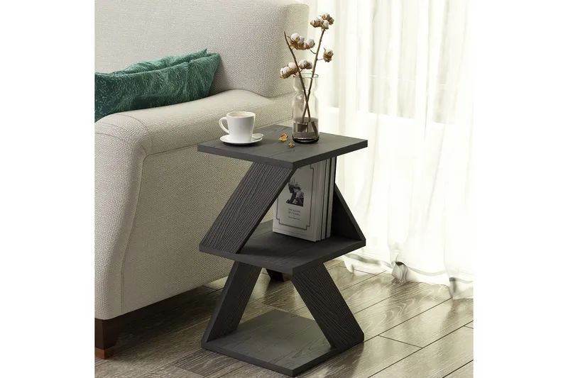 Albeni Sidobord 29,6 cm - Svart/Natur - Möbler - Bord & matgrupp - Avlastningsbord & sidobord - Brickbord & småbord