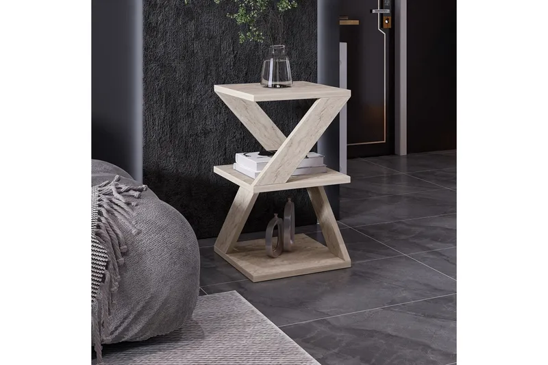 Albeni Sidobord 30 cm - Beige - Möbler - Bord & matgrupp - Avlastningsbord & sidobord - Lampbord & sidobord