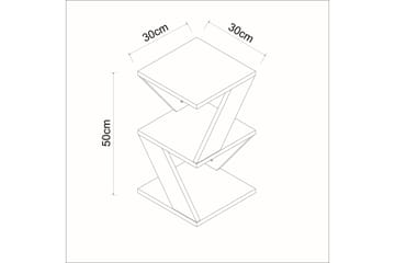 Albeni Sidobord 30 cm - Vit - Möbler - Bord & matgrupp - Avlastningsbord & sidobord - Lampbord & sidobord