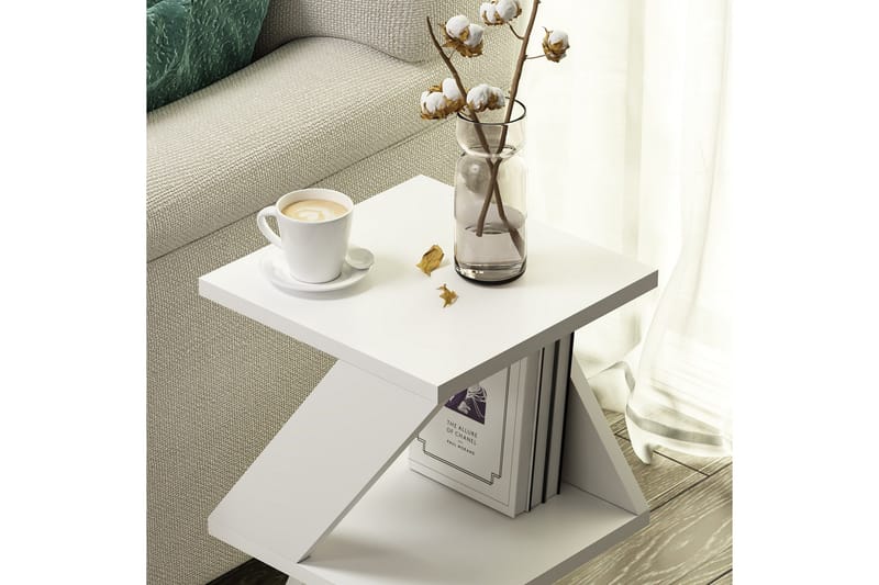 Albeni Sidobord 30 cm - Vit - Möbler - Bord & matgrupp - Avlastningsbord & sidobord - Lampbord & sidobord
