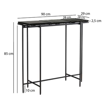 Alena Konsolbord 90 cm - Svart - Möbler - Bord & matgrupp - Avlastningsbord & sidobord - Konsolbord & hallbord