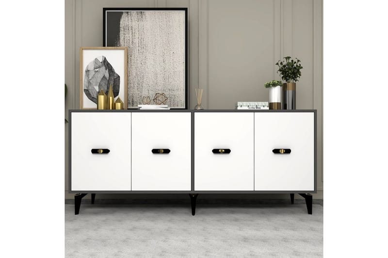 Algeria Konsollbord 180 cm - Antracit/Vit - Möbler - Bord & matgrupp - Avlastningsbord & sidobord - Konsolbord & hallbord