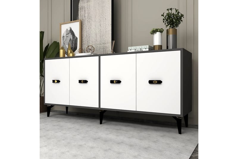 Algeria Konsollbord 180 cm - Antracit/Vit - Möbler - Bord & matgrupp - Avlastningsbord & sidobord - Konsolbord & hallbord