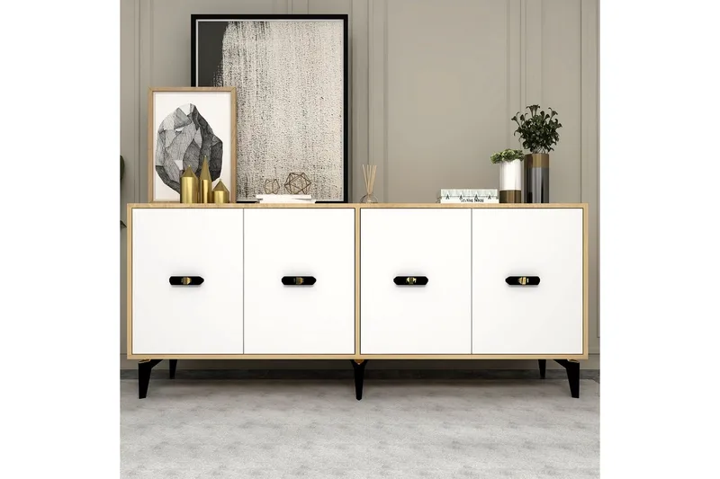 Algeria Konsollbord 180 cm - Ek/Vit - Möbler - Bord & matgrupp - Avlastningsbord & sidobord - Konsolbord & hallbord