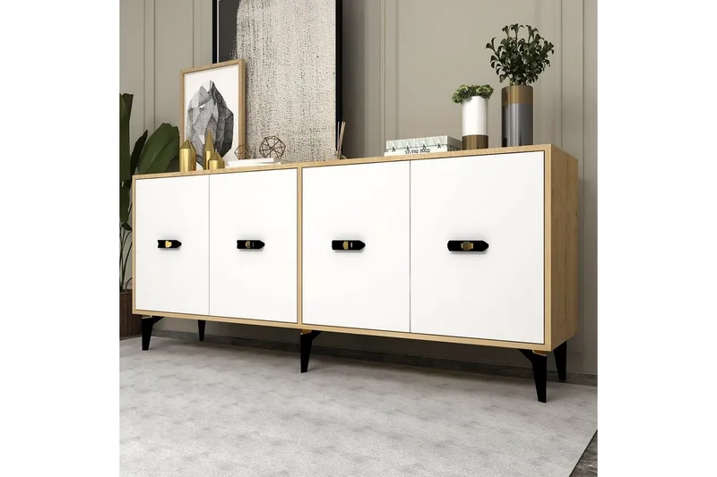 Algeria Konsollbord 180 cm - Ek/Vit - Möbler - Bord & matgrupp - Avlastningsbord & sidobord - Konsolbord & hallbord