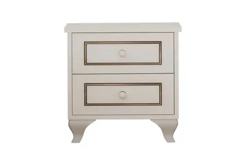 Alwen Sängbord 45 cm - Matt Vit - Möbler - Bord & matgrupp - Avlastningsbord & sidobord - Sängbord & nattduksbord