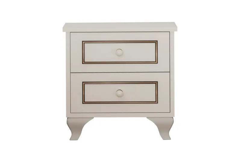 Alwen Sängbord 45 cm - Matt Vit - Möbler - Bord & matgrupp - Avlastningsbord & sidobord - Sängbord & nattduksbord