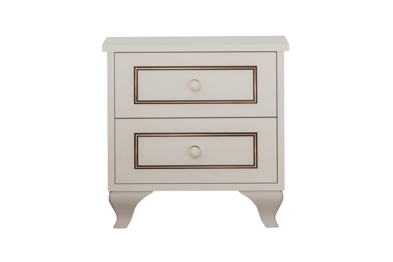 Alwen Sängbord 45 cm - Matt Vit - Möbler - Bord & matgrupp - Avlastningsbord & sidobord - Sängbord & nattduksbord