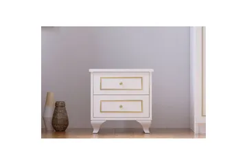 Alwen Sängbord 45 cm - Matt Vit - Möbler - Bord & matgrupp - Avlastningsbord & sidobord - Sängbord & nattduksbord